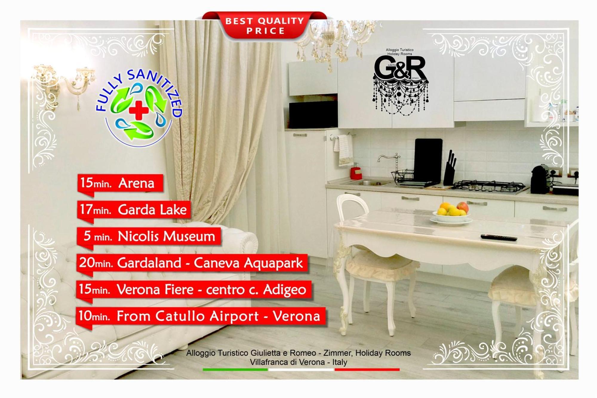 Alloggio Turistico Giulietta E Romeo - Intero Appartamento - Villafranca Di Verona, Zimmer, Holiday Rooms Exterior foto